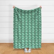 Green Gradient Checkerboard Chevrons