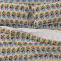 WATERCOLOR PALM TREE ALTERNATED ROWS NATURAL