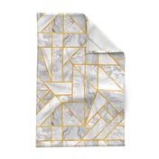 1920s gold and marble pattern. Art deco style. Gatsby pattern.  Geometric abstract seamless pattern. Japanese suminagashi  black and white ink.  