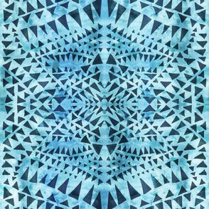 triangle tribal aqua