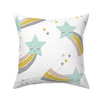 Kawaii magic love sweet dreams shooting stars make a wish mint yellow boys jumbo