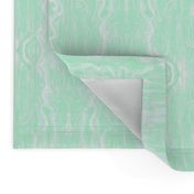 BFM18 - Pastel Bluegreen  Butterfly Marble Brocade