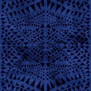 triangle tribal dark blue