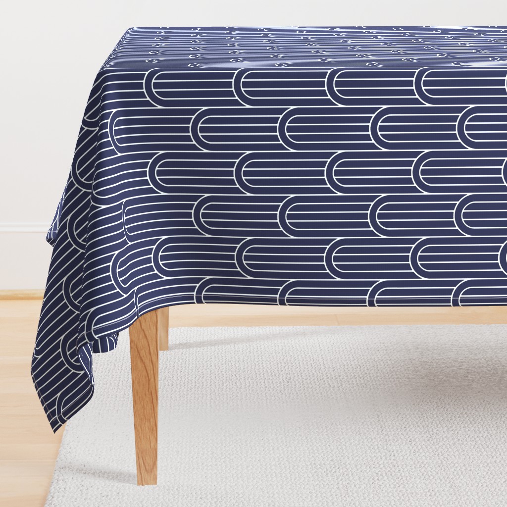 INDIGO PINSTRIPES