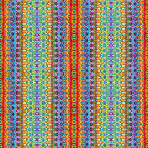 Tie Dyed Striped Rainbow