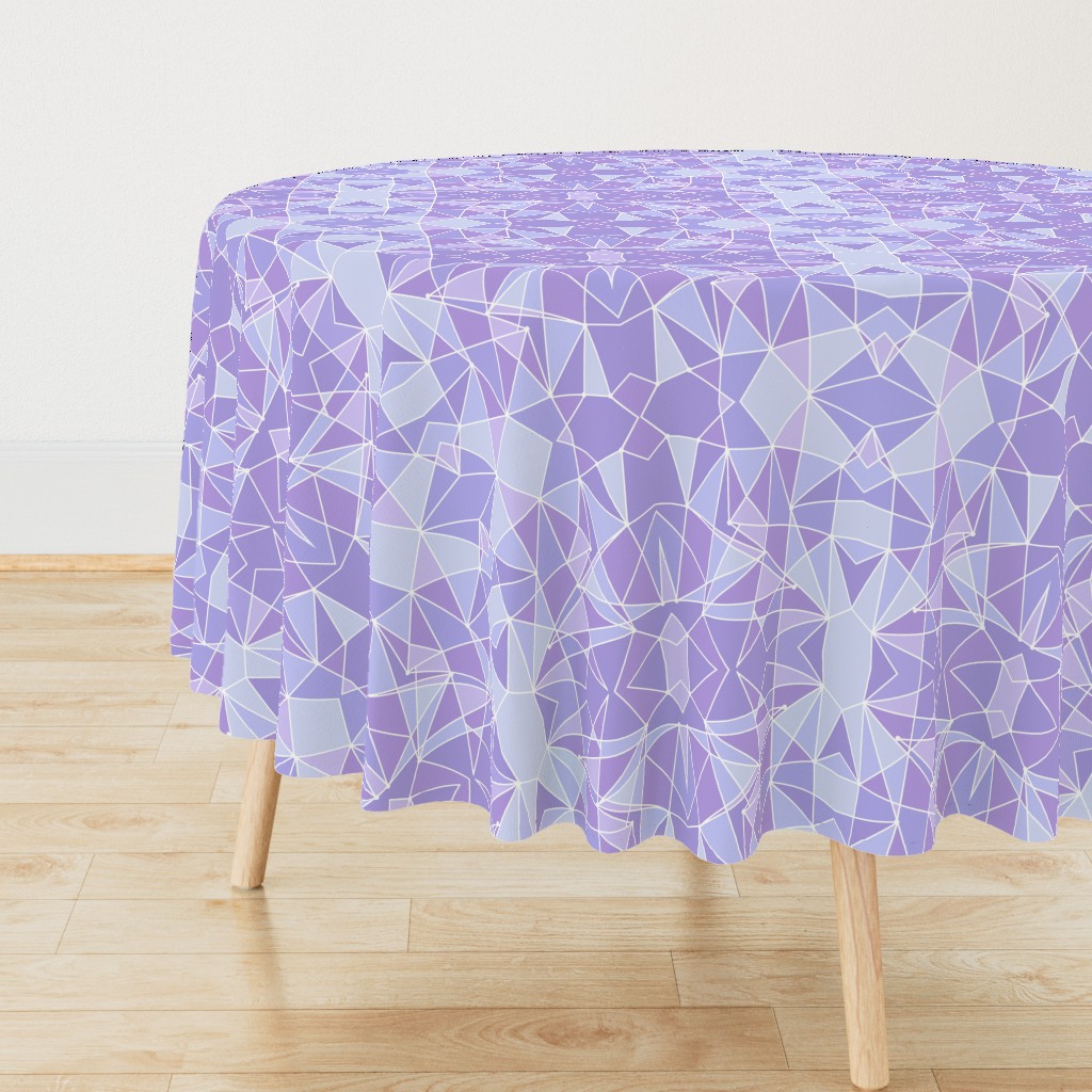 Purple Geometric Wall Large