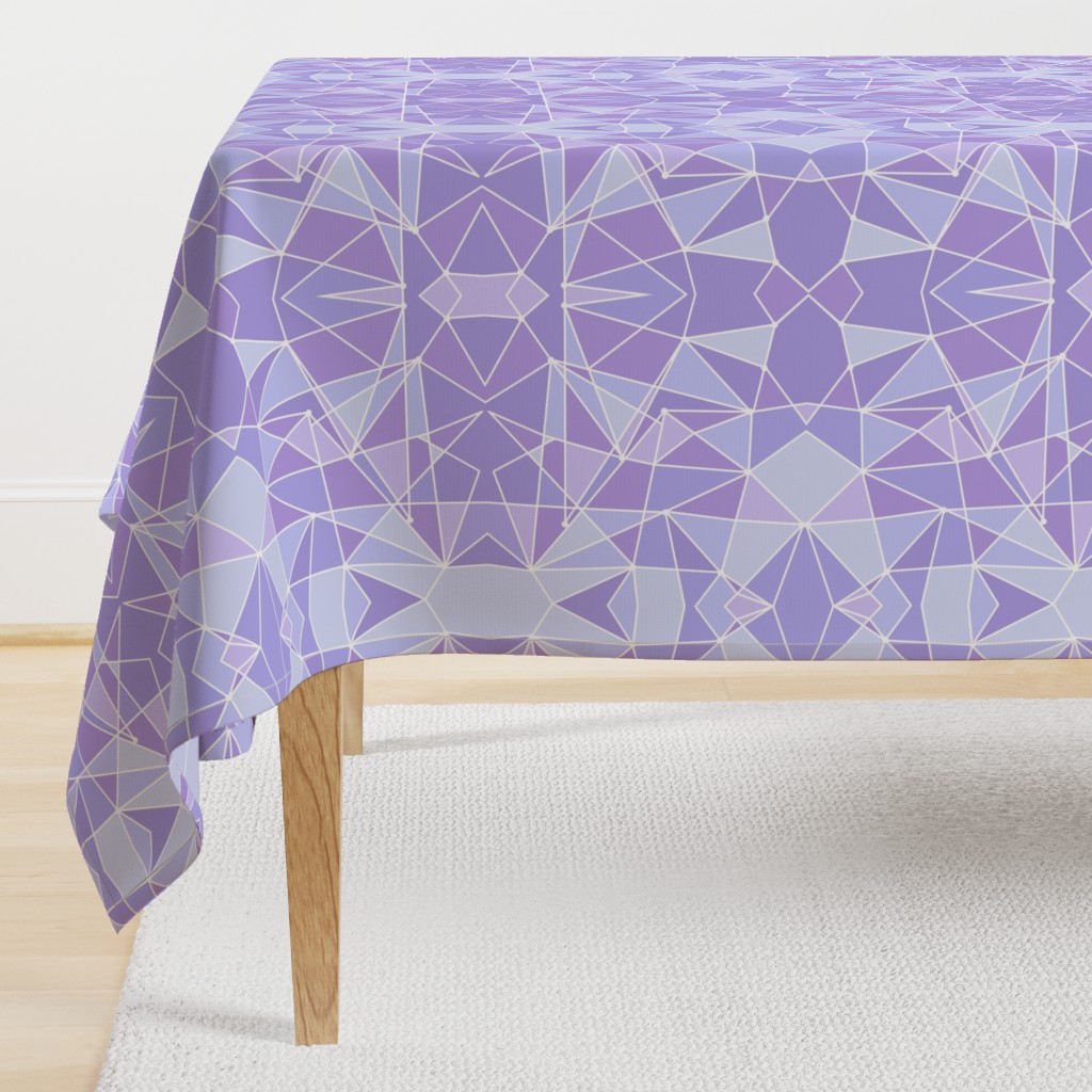 Purple Geometric Wall Large