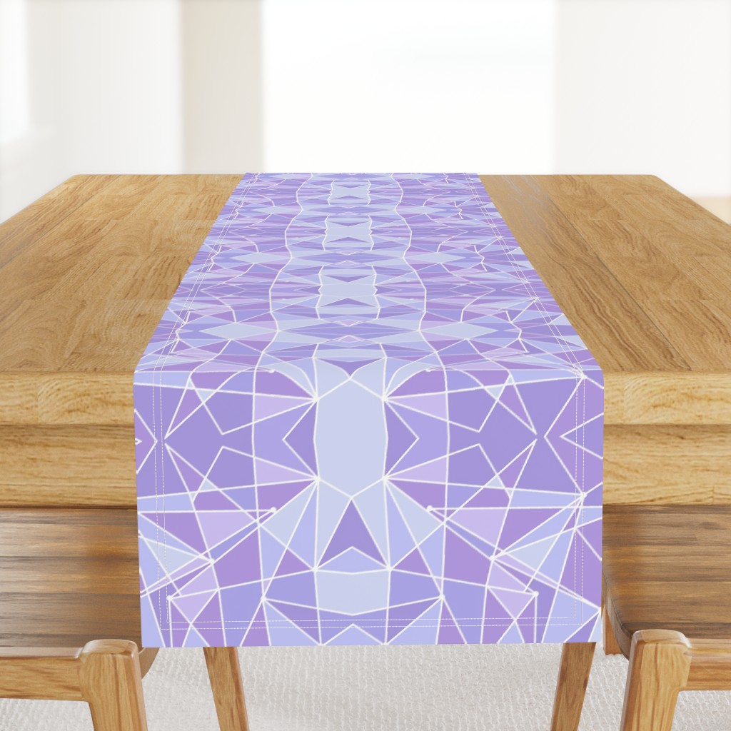 Purple Geometric Wall Large