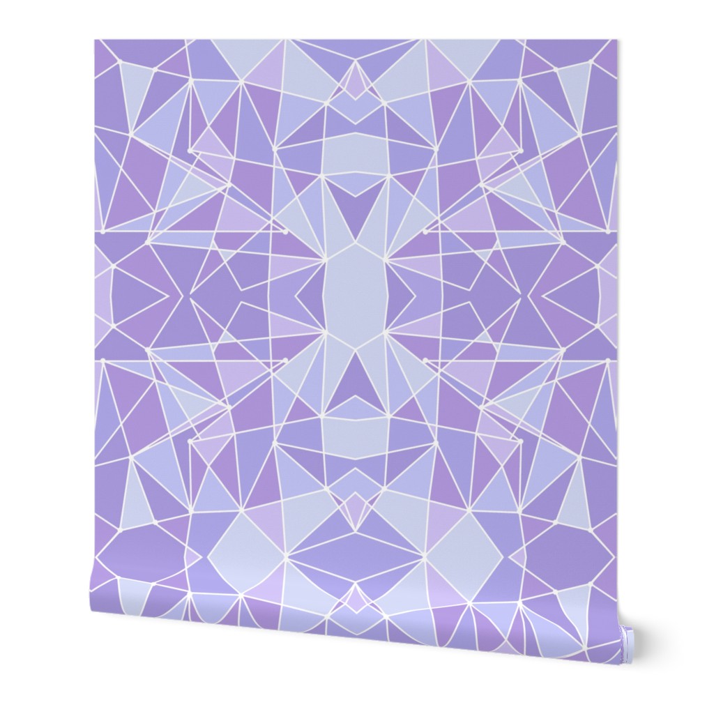 Purple Geometric Wall Large