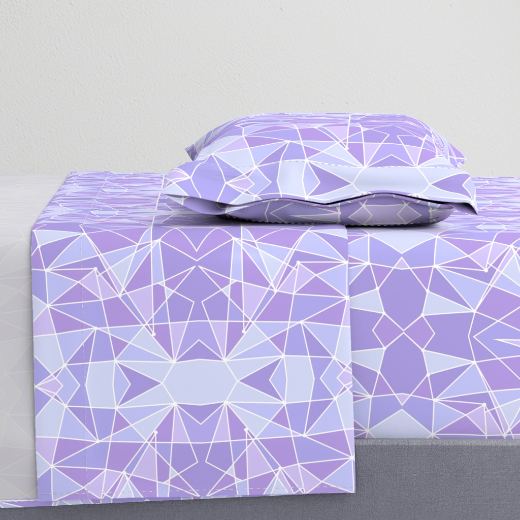 Purple Geometric Wall Large