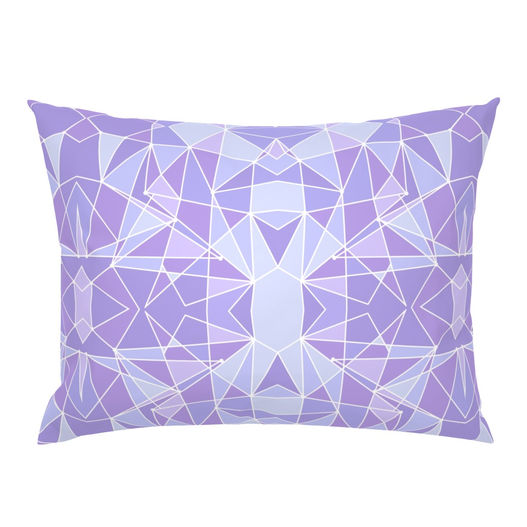 Purple Geometric Wall Large