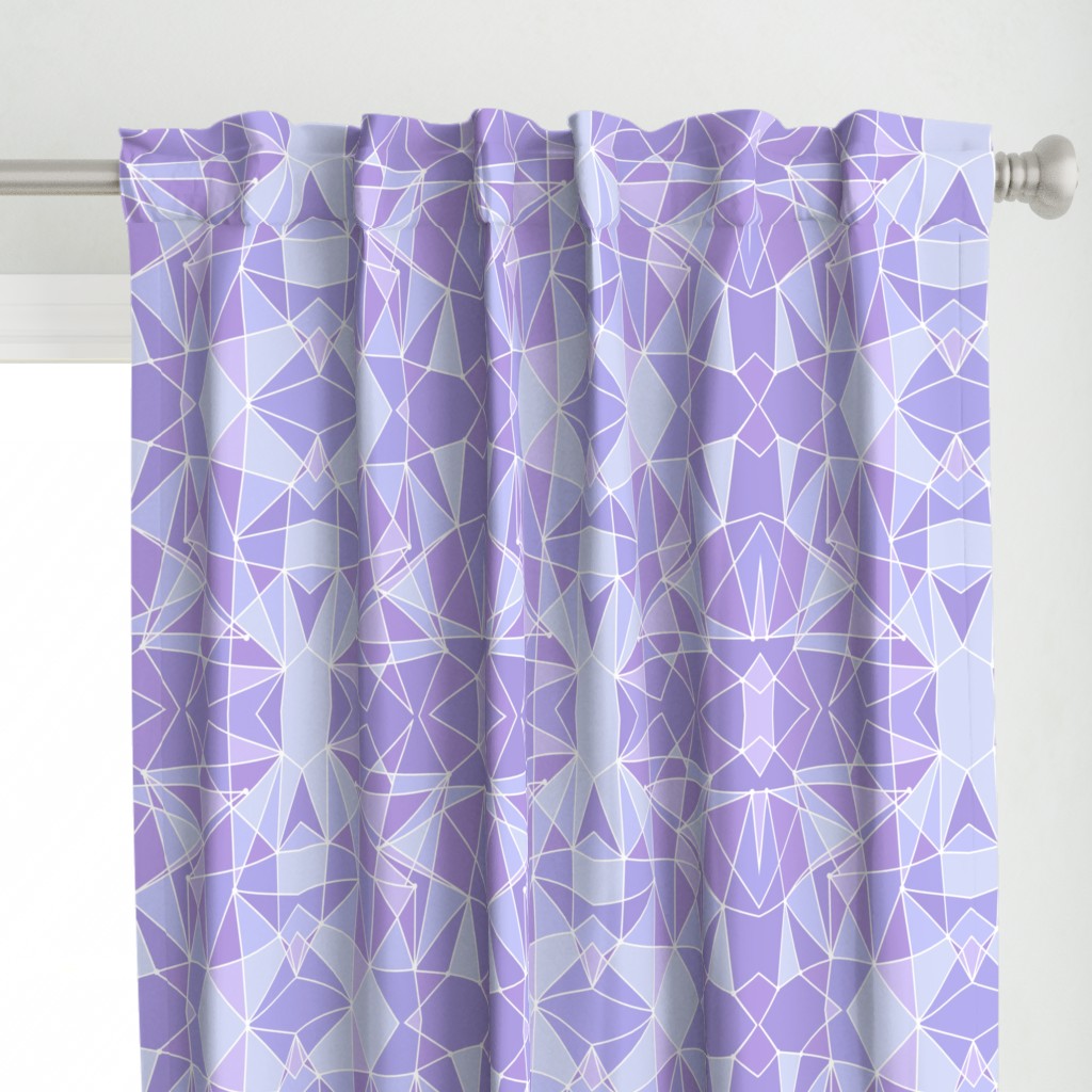 Purple Geometric Wall Large