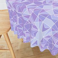 Purple Geometric Wall Large