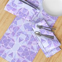 Purple Geometric Wall Large