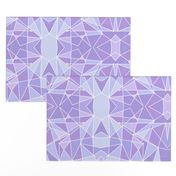 Purple Geometric Wall Large