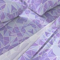 Purple Geometric Wall Large