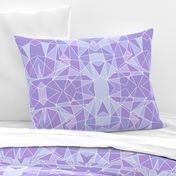 Purple Geometric Wall Large