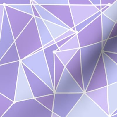 Purple Geometric Wall Large