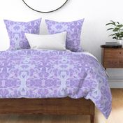 Purple Geometric Wall Large