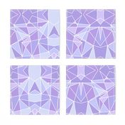 Purple Geometric Wall Large