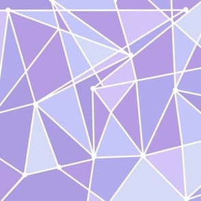 Purple Geometric Wall Large