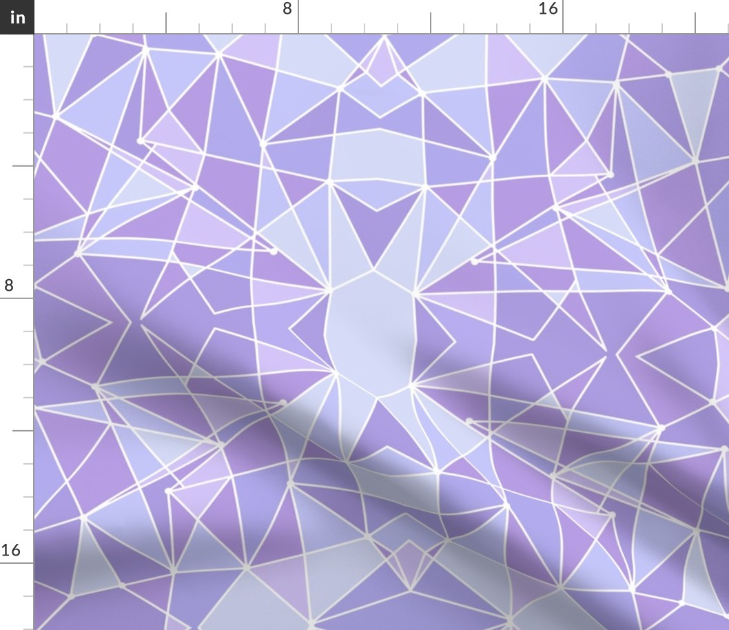 Purple Geometric Wall Large