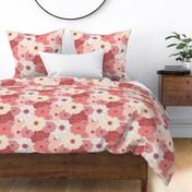 Soft Blooms-Floral Chintz-Floral Chintz-Peony Palette-Large Scale