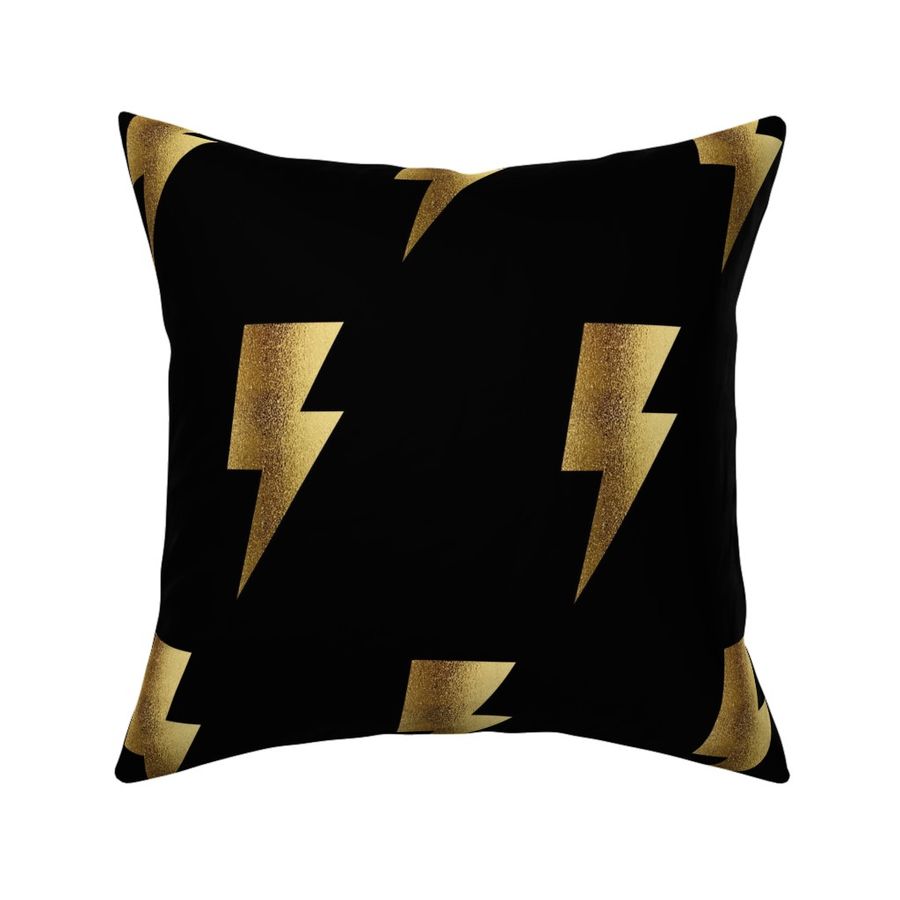 Bolt large scale, dark gold foil, lightening strike 