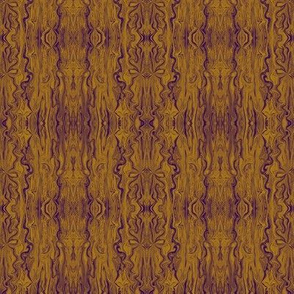 BFM10 - Butterfly Marble Brocade in Gold with Purple Accents