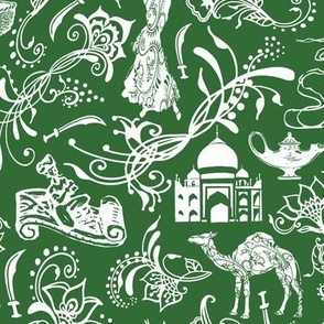 Arabian Nights on Parsley Green // Large