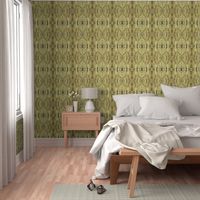 BFM13 - Butterfly Marble Brocade in Beige with Mauve, Olive and White Accents