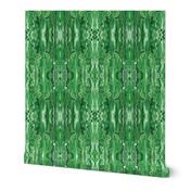 BFM14 -  Butterfly Marble Brocade in Spring Green with White and Lime Accents