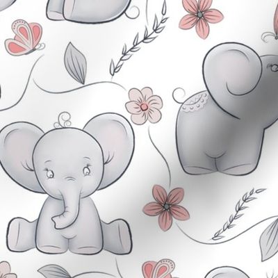 Cute little elephants