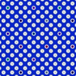 Jeweled Elephant Dots - Blue