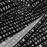 Alphabet pattern black