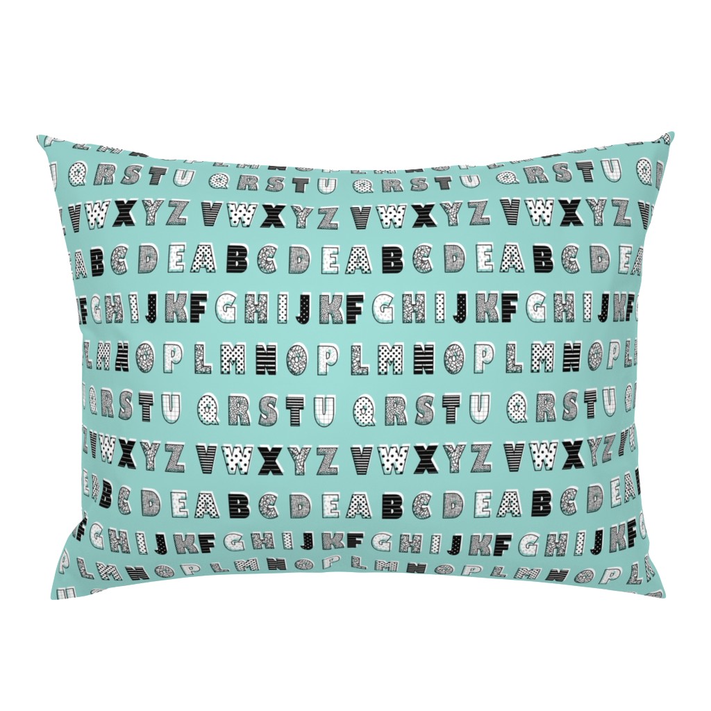 Alphabet pattern green