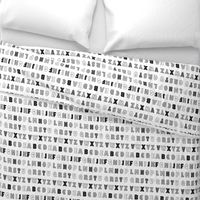 Alphabet pattern  white