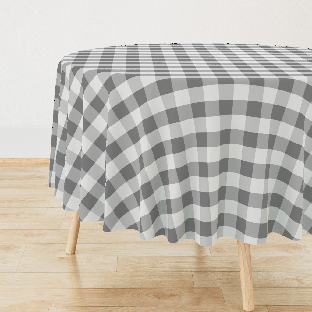 Large Gray Check: Pure Grey Check Medium