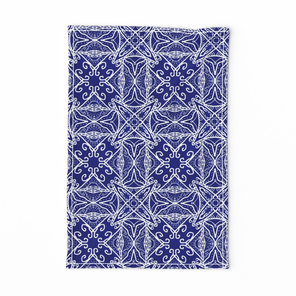 Watercolor Lace Energy, Indigo, Medium