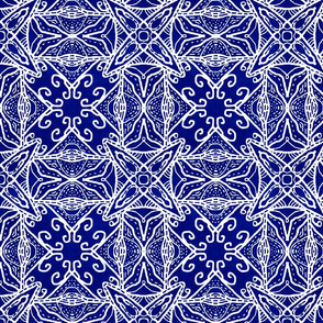 Watercolor Lace Energy, Indigo, Medium