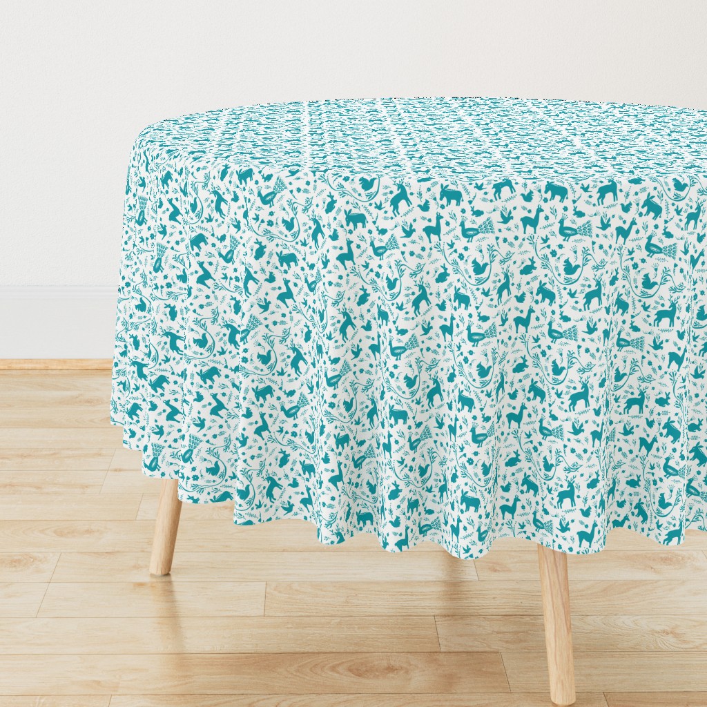 Woodland Otomi - Turquoise