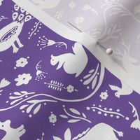 Woodland Otomi - Purple Background (small)