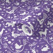 Woodland Otomi - Purple Background (small)
