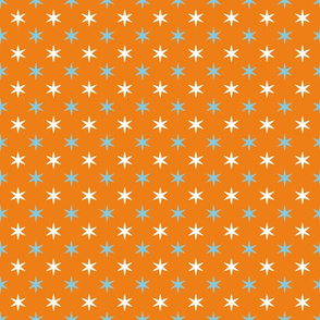 Little Stars on Bright Orange
