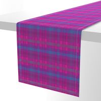 Pink and Purple Plaid with Blue Stripe