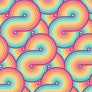 enjuague autoridad himno Nacional Disco Rainbow Fabric, Wallpaper and Home Decor | Spoonflower