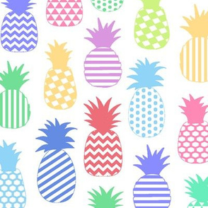 Pastel Pineapples // Large-size