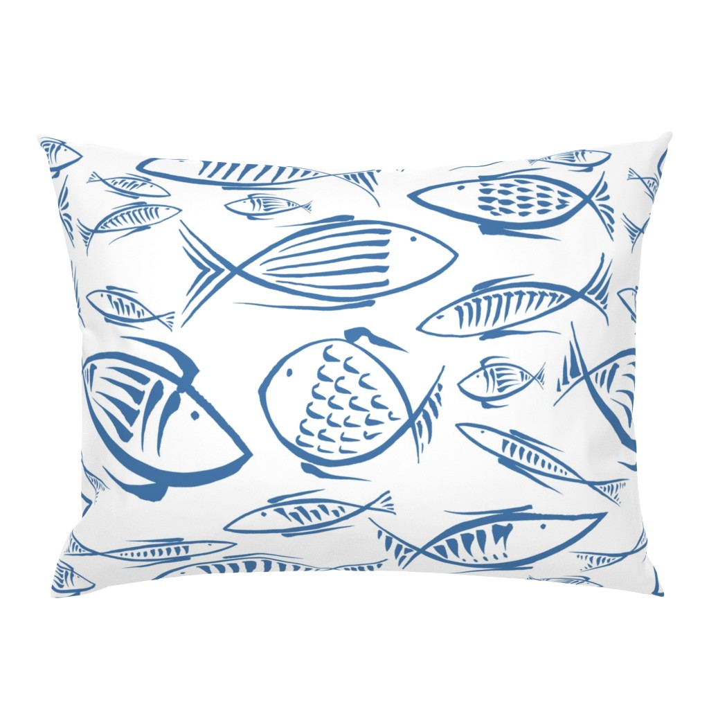 fishes white navy  