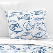 fishes white navy  