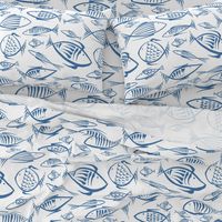 fishes white navy  